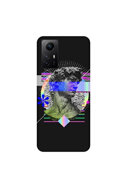 Other Xiaomi Redmi Note 12s Statue pixels Black Colored Silicone TPU Θήκη