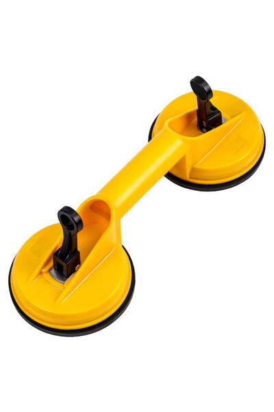 Deli Πλαστική Διπλή Βεντούζα Εργασίας 118mm με Μέγιστο Βάρος Ανύψωσης 80kg Κω...