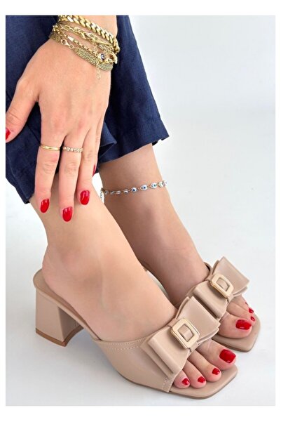 BellAyakkabı Bellamor Women's Stylish Heeled Slippers - Summer Casual Comfort...