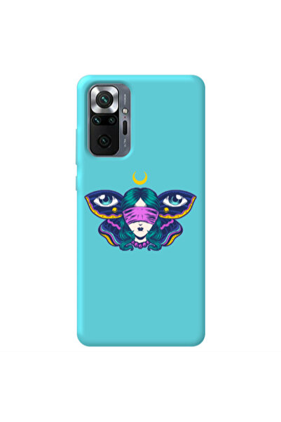 Other Xiaomi Redmi Note 10 Pro 4G Eye in my ear Turquoise Colored Silicone TP...