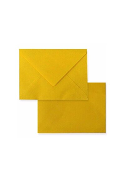 ASİL DOĞAN Small Envelope Business Card 7X9 Yellow - 20 Pieces