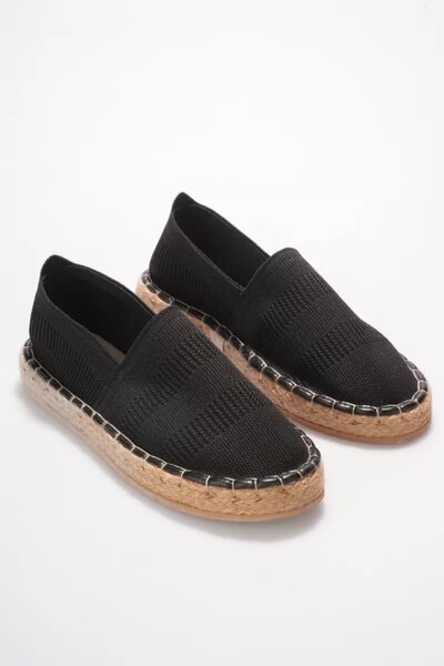 Generic Brand Women's Black Knitwear Jute Wrap Handmade Espadrille Tr44My01A