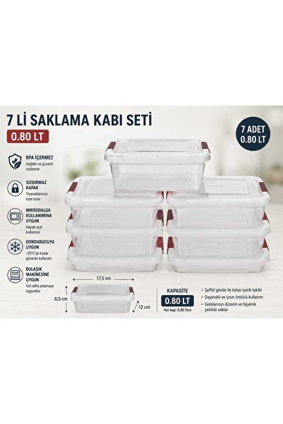 kurt41 7-piece multi-purpose airtight storage container set, food storage con...