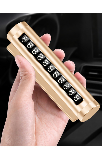 MeyZone Gold Metal Kasa Numara Çevirmeli Araç İçi Telefon Numaratör Park Numa...