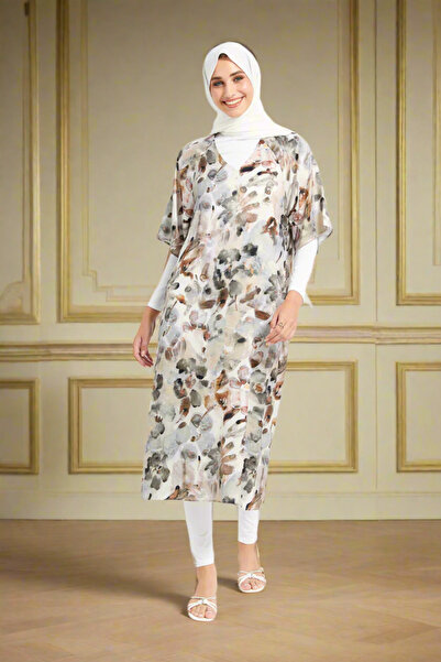 REDTAG Women Assorted Floral Print Satin Kaftan Dress