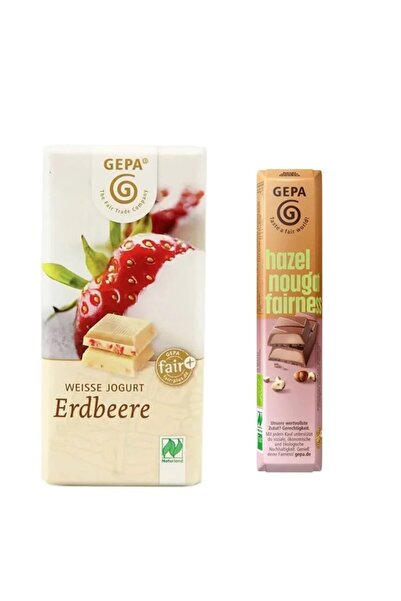 Gepa Pachet Bio – Ciocolată Albă cu Iaurt & Căpșuni + Baton de Ciocolată Pral...