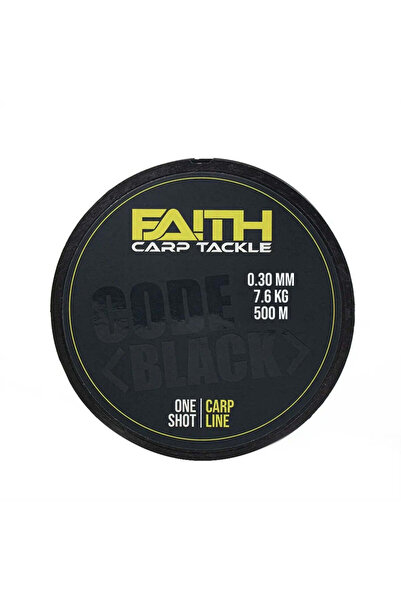 Faith Carp Tackle Fir Monofilament Faith Code Negru One Shot - 500m - 0.30 mm
