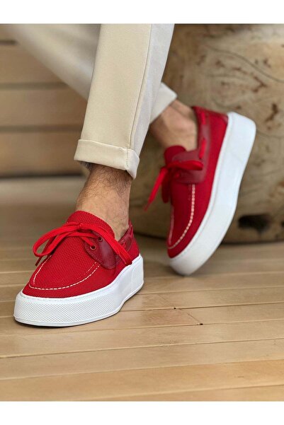 Aymood Mn2602 - Knitwear Men's Shoes Red