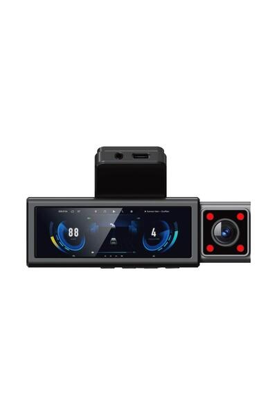 Mehter NF-X13 3Kameralı 4K Ekranlı Wifi Araç Dvr Kamera 512gb Destekli G Sensör Telefondan İzleme 4k UHd