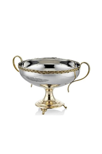 LAMEDORE Black Pearl Halat Desenli Kulplu Küçük Kase 33x25x23,5 Cm Dekoratif ...