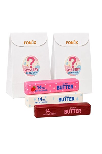 FONIX Set 2 Pungi Misterioase cu Squishy Butter, Jucărie Antistres cu revenir...