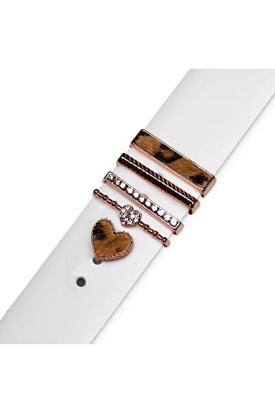 OEM Δαχτυλίδι και Σετ Γούρια Καρδιάς Λεοπάρ " (Strap Jewellery Ring + Charm H...