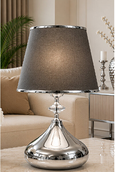 571 Store Mi̇ras Lamp Shade Metal Base Fabric Headlight Medium Size
