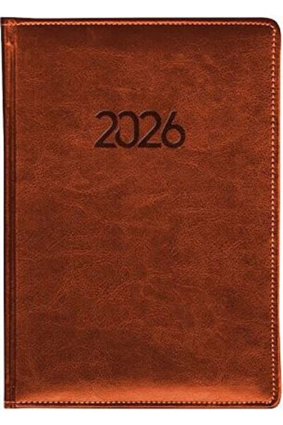 Other Hydrogeios Daily Bound PU Diary 2026 Indexed 12x17 Brown Code: YPUD1217BR