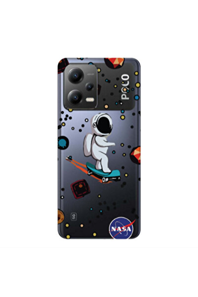 Other Xiaomi Poco X5 Astronaut with skateboard Transparent Silicone TPU Θήκη