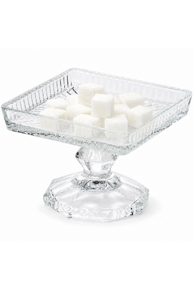 PUFO Luxury Glass Candy Bowl with Pedestal, Elegant Stand for Candles, Candie...