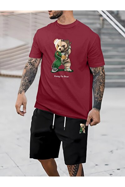 ship master Summer Collection New Arrival T-Shirt & Shorts Set Printed Patter...
