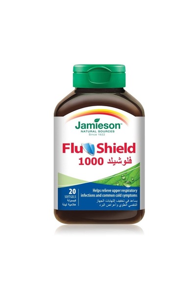 Jamieson Flu Shield Echinacea 1000 mg Immune Support Softgels (20 Count)