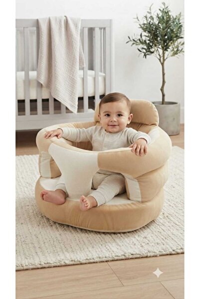 Greenko Soft Velvet Fabric Baby Sitting Chair Stylish Design Baby Chair for L...