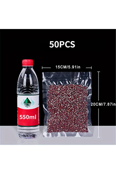 Choice1 15x20cm 50PCS 50pcs Vacuum Sealer Bags Disposable Airtight Transparen...