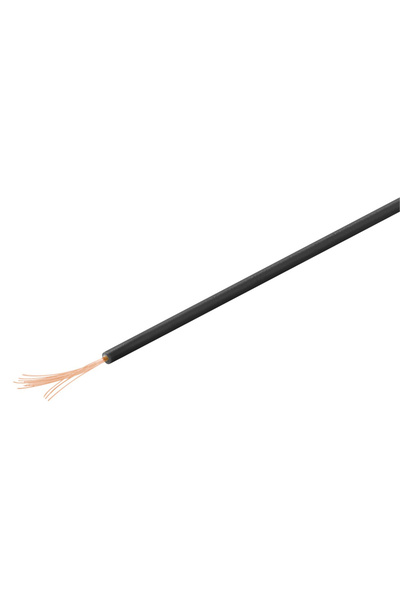 goobay καλώδιο 55045 με ελεύθερα άκρα, 0.14mm², copper, 10m, μαύρο