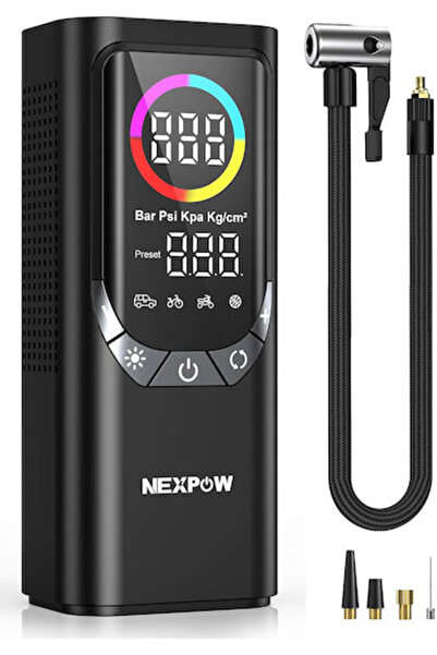 Avapow Αντλία ελαστικών αυτοκινήτου NP17 150 PSI Επαναφορτιζόμενη με μπαταρία...