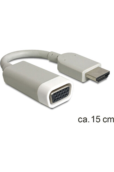 DELOCK Μετατροπέας HDMI αρσενικό σε VGA θηλυκό Λευκό 1 τεμάχιο (65469)