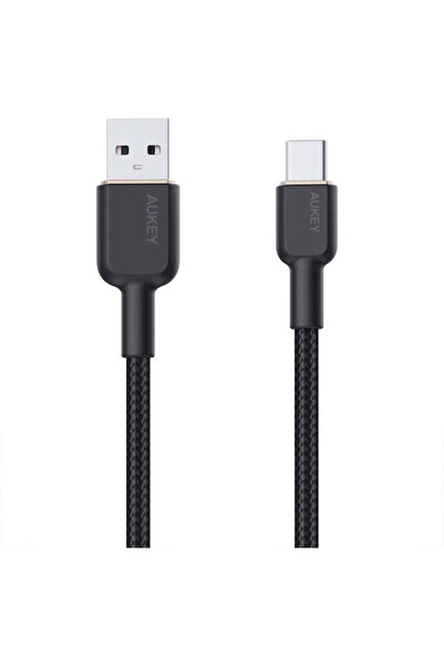 AUKEY Cablu USB 2.0 CB-NAC1 USB-C tată - USB-A 60W Negru 1m
