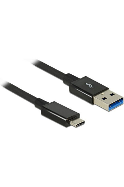 DELOCK Καλώδιο USB 3.1 USB-C Αρσενικό - USB-A Μαύρο 1μ