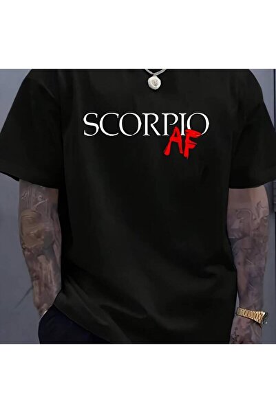 2mcup Scorpio AF Zodiac Star Sign Astrology Minimalist T-Shirt Unisex Graphic...