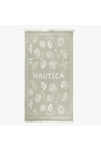 Nautica Unisex Yeşil Desenli Havlu
