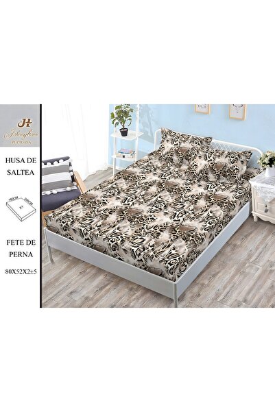 naniland.ro Husă de Pat Finet 2 Persoane 3 Piese cu Elastic 180x200 cm, Model...