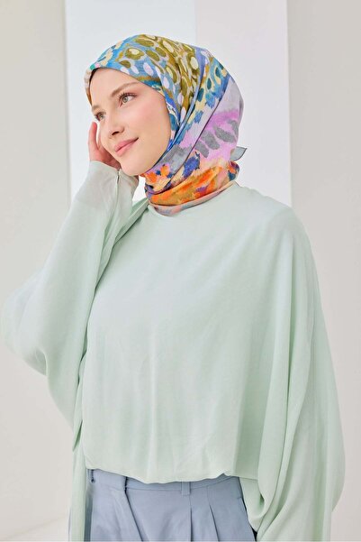 Silk Home وشاح فيلورا بتصميم فني باللون الوردي