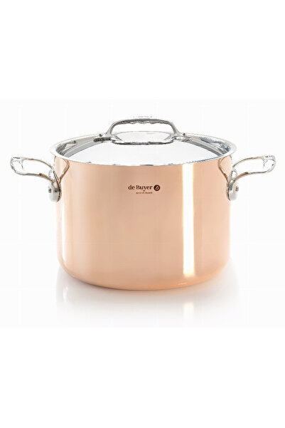 De Buyer Oala inalta 24cm, Prima Matera, 90% cupru, 10% otel inoxidabil, capa...