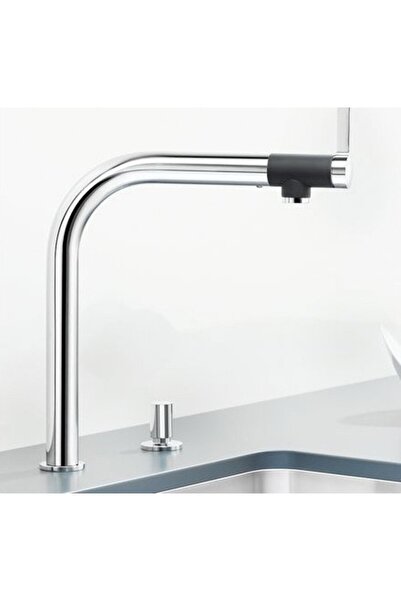 Blanco Vonda Stainless Steel Μπαταρία Κουζίνας με Περιστρεφόμενο Ρουξούνι