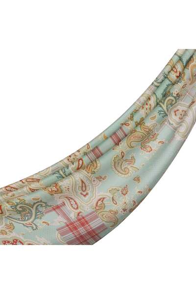 ipekevi Patchwork Patterned Tensoft Shawl 03920-Water Green