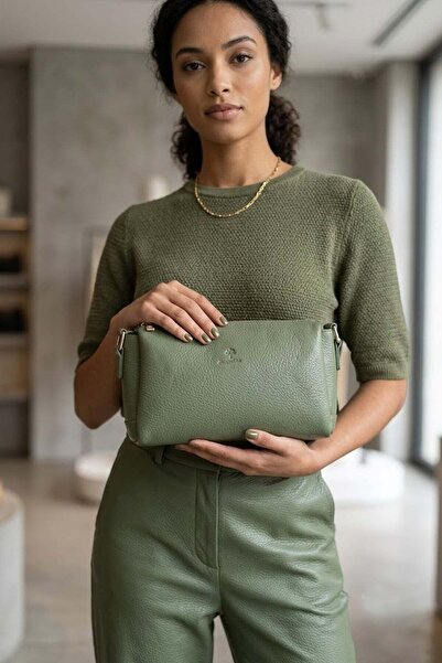 Jacquline CLIM531-1C Geantă de umăr pentru femei, verde