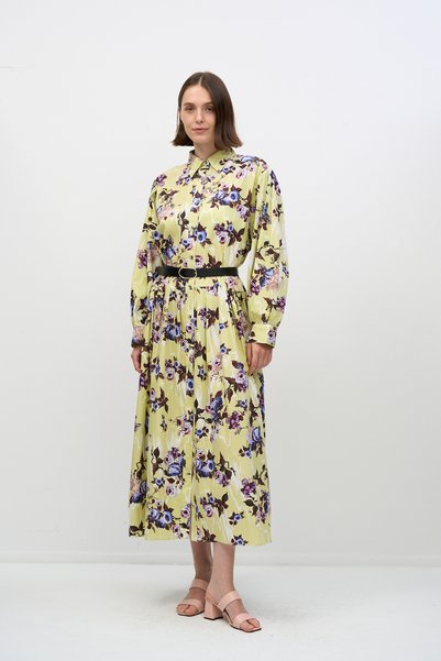 HANIQA Vintage Style Floral Women's Dress