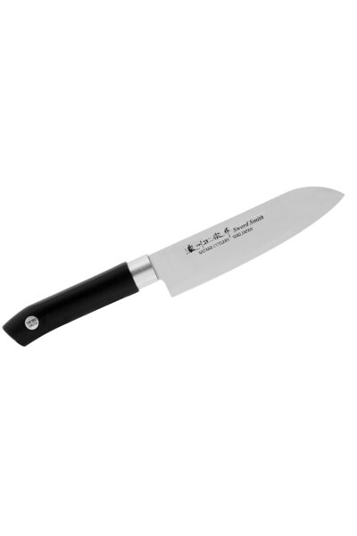 Satake Cutlery Cutit de bucatarie Satake, 15 cm, Otel molibden, Negru/Argintiu