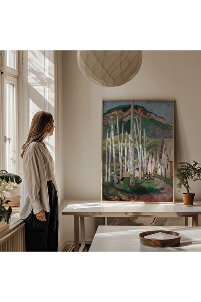 Pegziz Pictură Emily Carr: Satul Kispiox |   Poster artistic înrămat cu peisa...