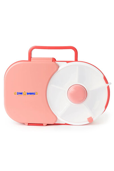 STAR BABiES Compartment Lunch Box With Detachable Spinner Set & Carry Handle ...