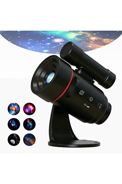 Bluxyro Proiector Planetariu Galaxy Bluxyro®, 6 Discuri Interschimbabile cu P...