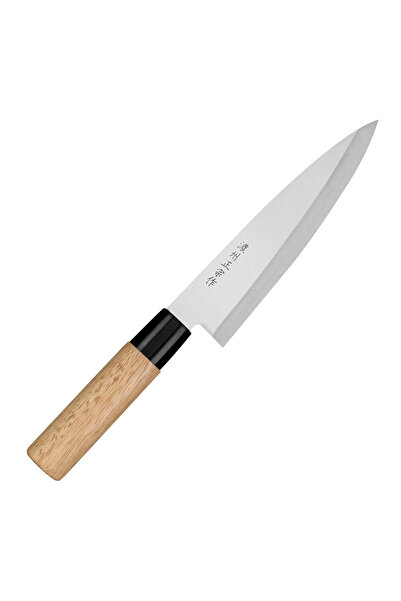 Satake Cutlery Cutit bucatar, Satake Cutlery, Otel, Maner lemn, 18 cm, Argint...