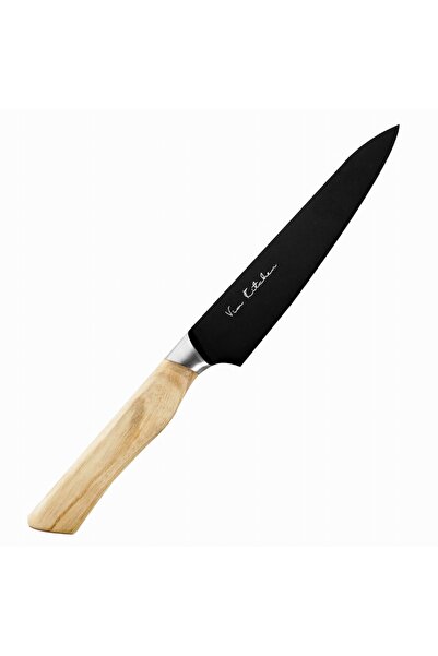 Satake Cutit de bucatarie Satake, 13.5 cm, Otel inoxidabil, Lemn, Negru, Bej