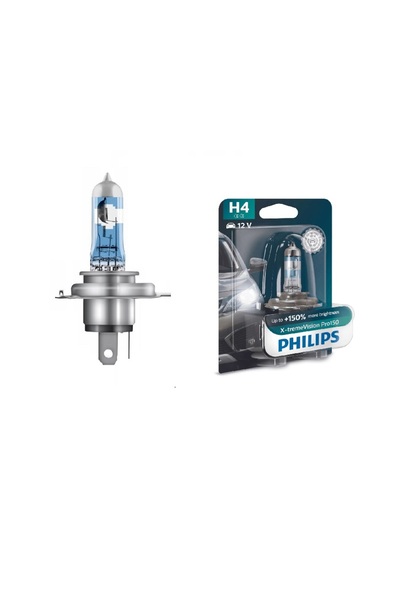 Philips Bec H4 99ZS314P, 12V; 60/55W; X-tremeVision Pro150; cu pana 150% mai ...