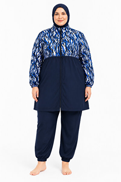 YUYİ Tesmay Quick Drying Parachute Fabric Plus Size Women's Tight Swimsuit