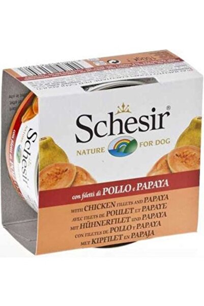 Schesir C370 Jelly Tavuk Ve Papayalı Köpek Konservesi 150 Gr