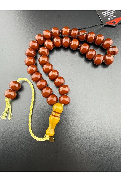 Jewel Custom-Made Faturan Sıkma Amber Prayer Beads (10.5-12.5 mm) Signed by M...