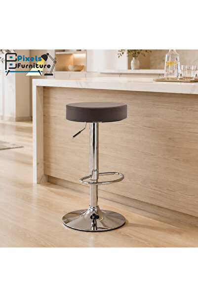 PixelsBeanBag Pixel Furniture Adjustable Bar Stool Modern Design Swivel Leath...