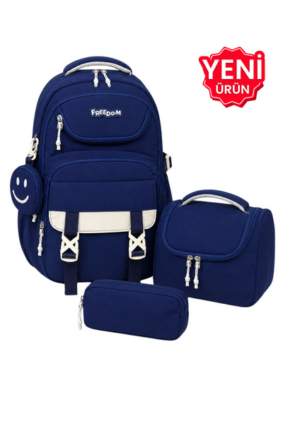 Çantaland 4-Piece Tsylon Fabric Waterproof Primary School Bag Set with Lunch ...